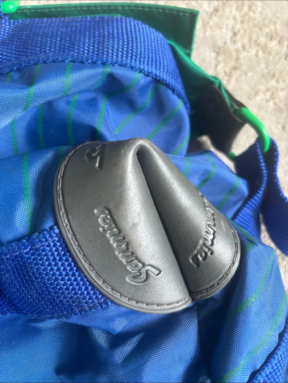 80s Vintage Samsonite Sammies Green and Blue Men's Duffel Bag